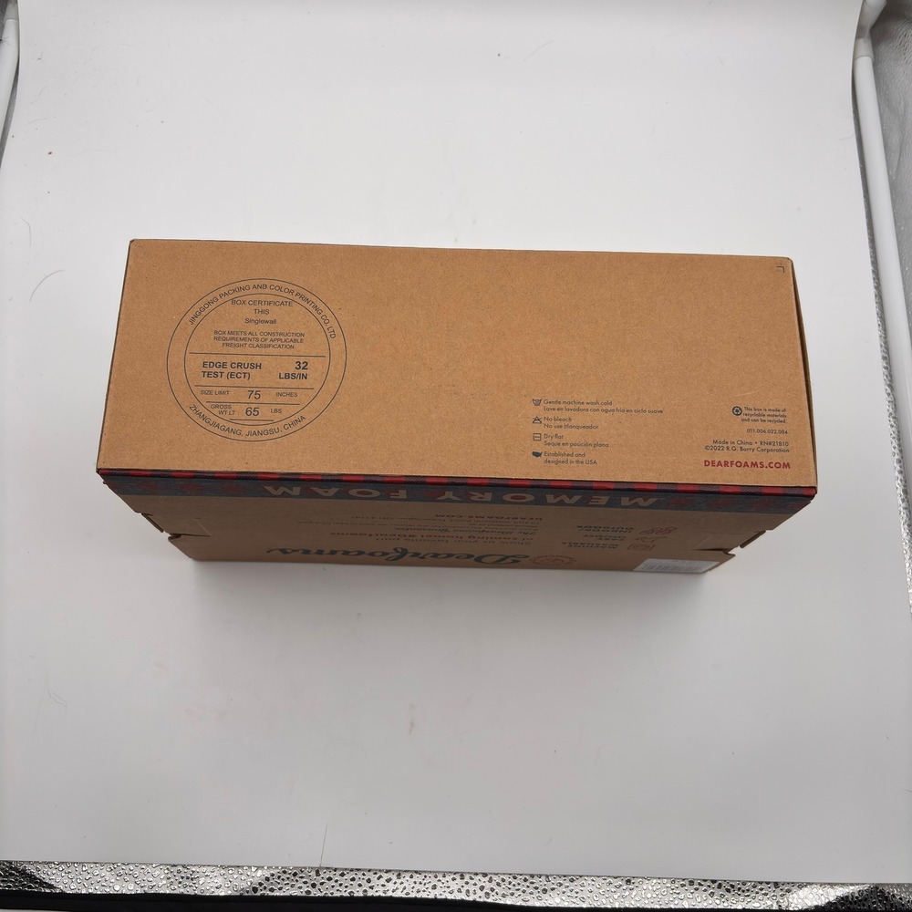Dearfoams Memory Foam Women's Slippers Oatmeal Heather Size S 5-6 Easy On Off - Picture 8 of 8